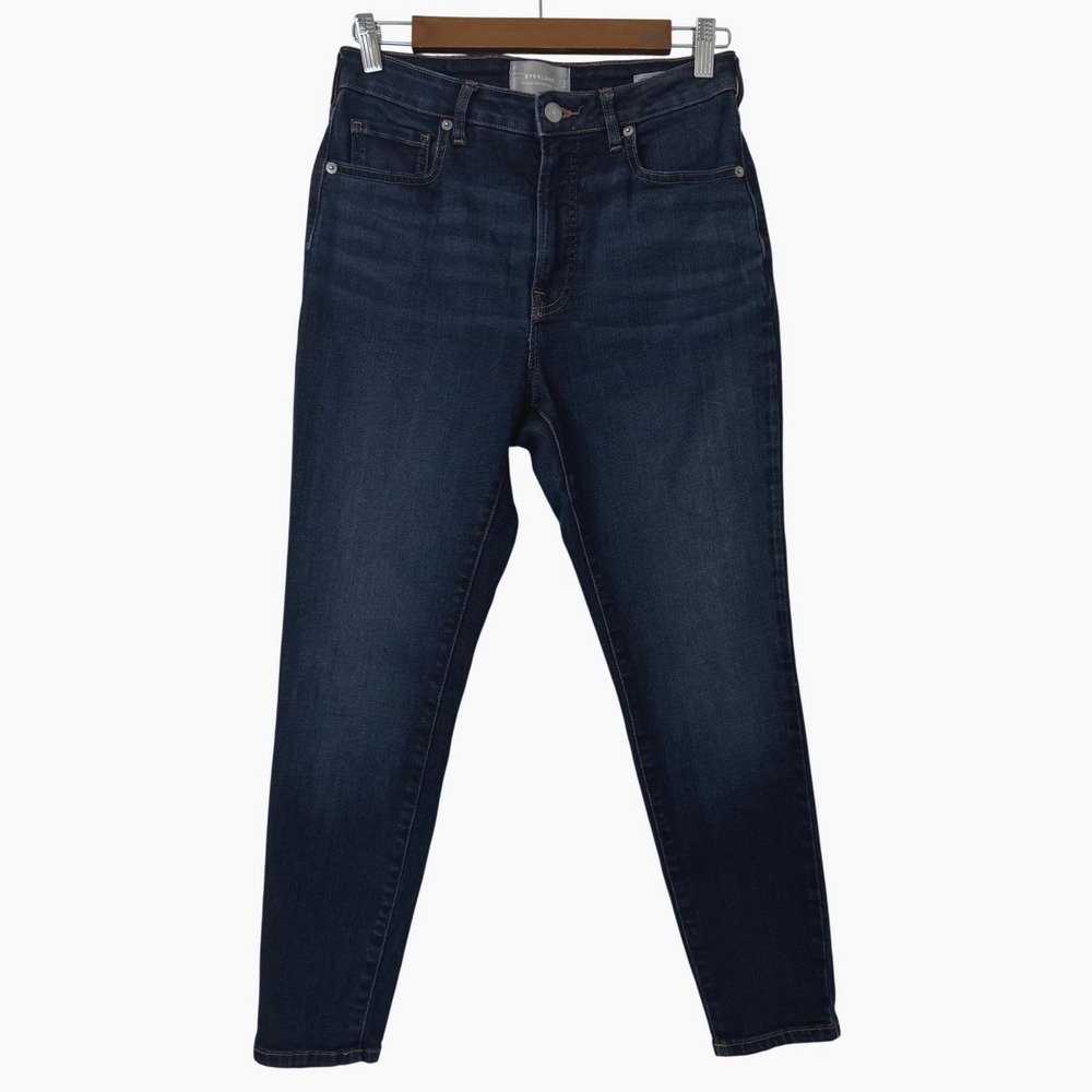 Everlane The Curvy High-Rise Skinny Jean‎ Dark Indigo Crop Size 28